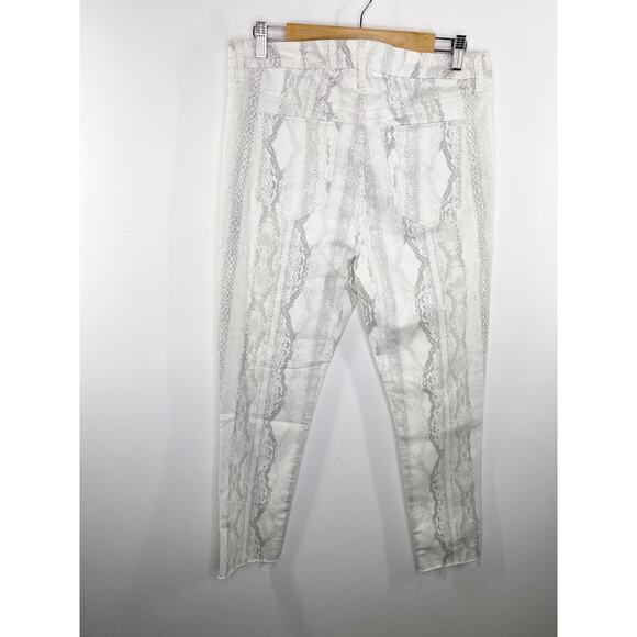 Joe's Jeans Hi (Rise) Honey Cream Grey Curvy Skinny Ankle Jeans Women's Size 31 - Picture 2 of 11